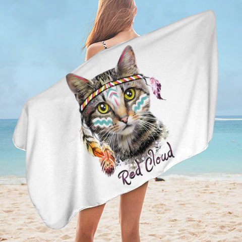 Image of Tribal Cat SWYL2789 Bath Towel