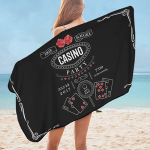 Casino Party SWYL2858 Bath Towel