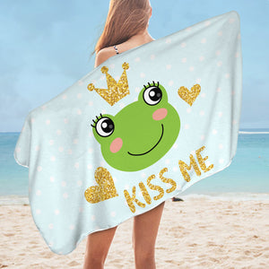 Kiss Me Frog SWYL2978 Bath Towel