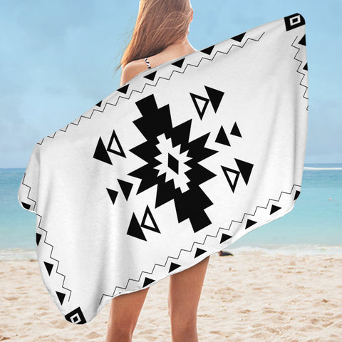 Image of Geometric Design SWYL2984 Bath Towel