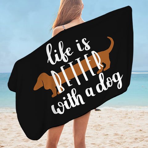 Image of Dog Lover Quote SWYL3017 Bath Towel