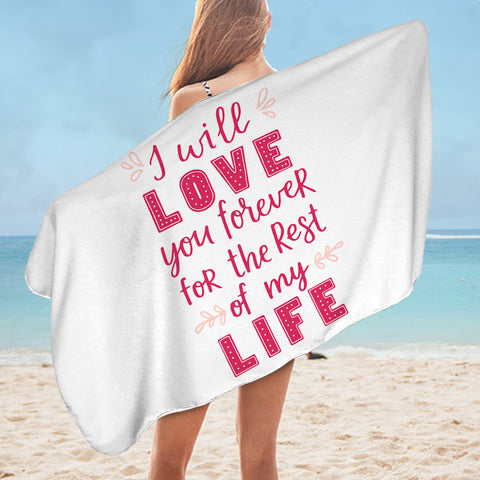 Image of Love Quote SWYL3021 Bath Towel
