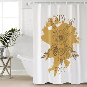 Stay Free Bronze Arrow Dreamcatcher SWYL3302 Shower Curtain