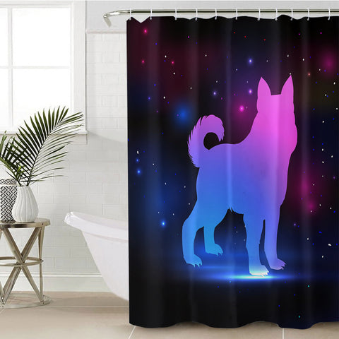 Image of Galaxy Wolf SWYL3308 Shower Curtain