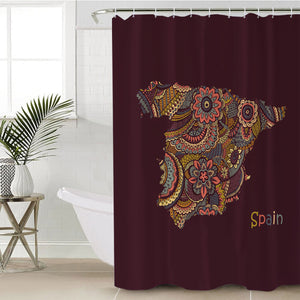 Spain Territory SWYL3318 Shower Curtain