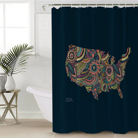 Image of USA Territory SWYL3319 Shower Curtain