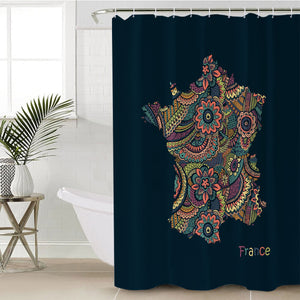 France Territory SWYL3320 Shower Curtain