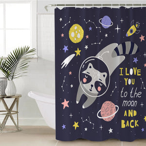 To The Moon And Back SWYL3323 Shower Curtain