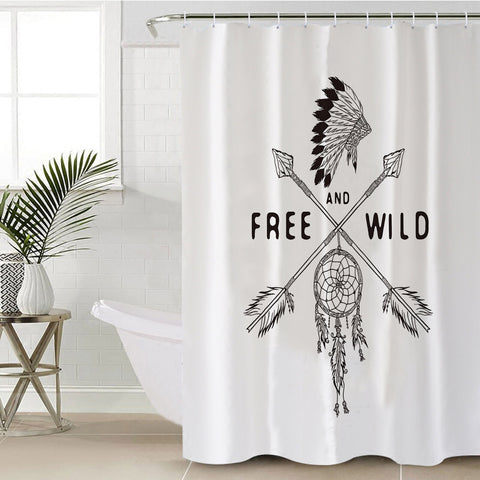 Image of Free & Wild Dreamcatcher SWYL3338 Shower Curtain