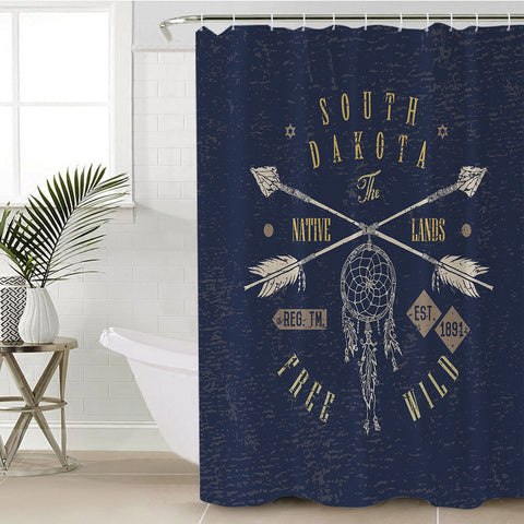 Image of South Dakota The Native Land SWYL3339 Shower Curtain