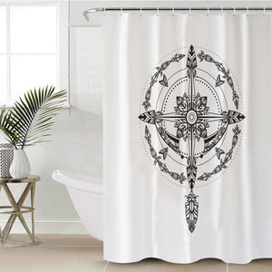 Cross Round Dreamcatcher SWYL3347 Shower Curtain