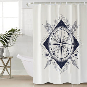 Arrows & Compass SWYL3349 Shower Curtain