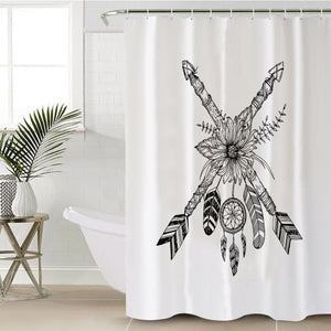 Floral Dreamcatcher & Arrows SWYL3350 Shower Curtain