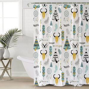 Colorful Bohemian Hunter Pattern SWYL3364 Shower Curtain