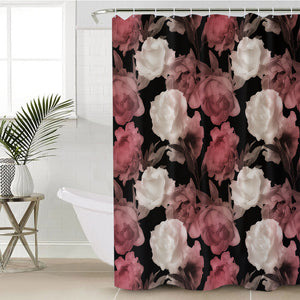 Pink & White Flowers SWYL3369 Shower Curtain