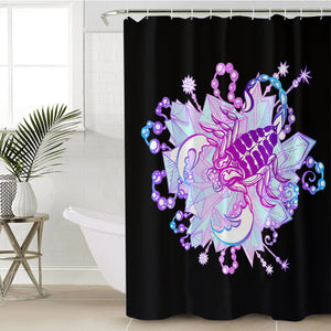 Purple & Pink gradient Scorpion SWYL3372 Shower Curtain