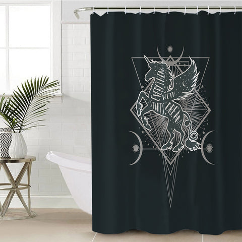 Image of Unicorn Zodiac SWYL3375 Shower Curtain