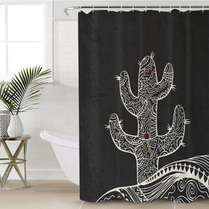 Cactus Sketch SWYL3376 Shower Curtain