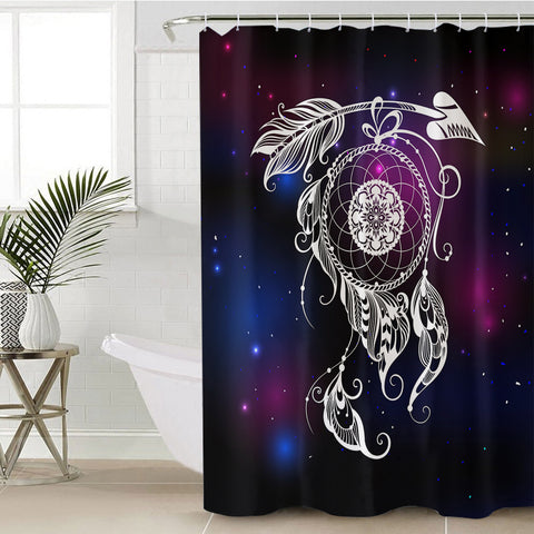 Image of Galaxy Dreamcatcher SWYL3389 Shower Curtain