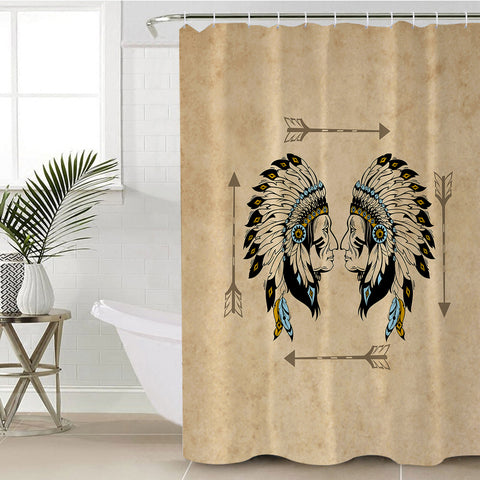 Image of Native American People SWYL3457 Shower Curtain