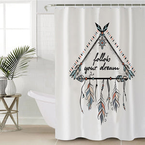 Follow Your Dream Triangle Dreamcatcher SWYL3462 Shower Curtain