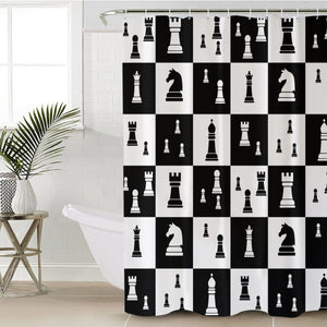 Chess Flat SWYL3470 Shower Curtain