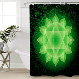 Neon Lotus Mandala SWYL3476 Shower Curtain
