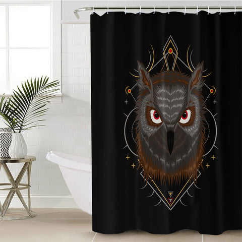 Image of Dark Owl Dreamcatcher SWYL3480 Shower Curtain