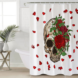 Floral Skull SWYL3587 Shower Curtain