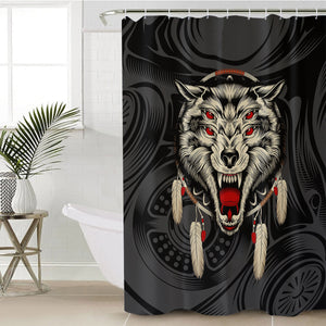 Evil Wolf Dreamcatcher SWYL3590 Shower Curtain