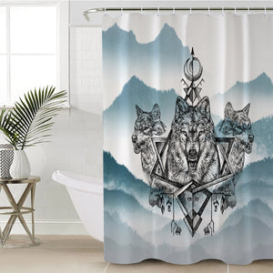 Three Wolf Dreamcatcher SWYL3598 Shower Curtain