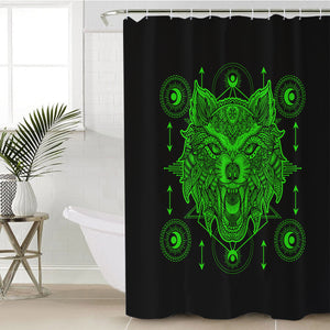 Neon Wolf Dreamcatcher SWYL3603 Shower Curtain