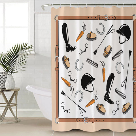 Image of Riding Horse Sport Equipment SWYL3606 Shower Curtain