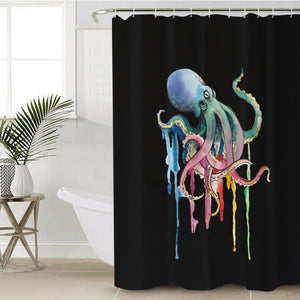 Funny Colorful Octopus SWYL3609 Shower Curtain