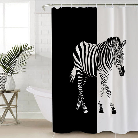 Image of B&W Zebra SWYL3648 Shower Curtain