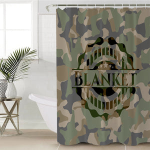 Blanket Logo Camo SWYL3655 Shower Curtain