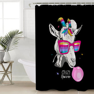 Crazy Colorful Alpaca SWYL3659 Shower Curtain