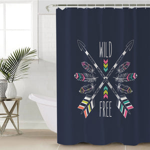 Arrow & Feather - Wild & Free SWYL3667 Shower Curtain