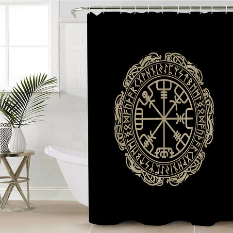Image of Golden Circle Ancient Geek SWYL3672 Shower Curtain