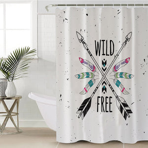 Wild - Free & Arrows SWYL3679 Shower Curtain