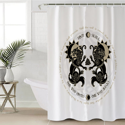 Image of Hati Skoll - One Who Hates SWYL3685 Shower Curtain