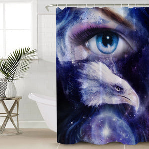 Galaxy Eagle Eyes SWYL3706 Shower Curtain