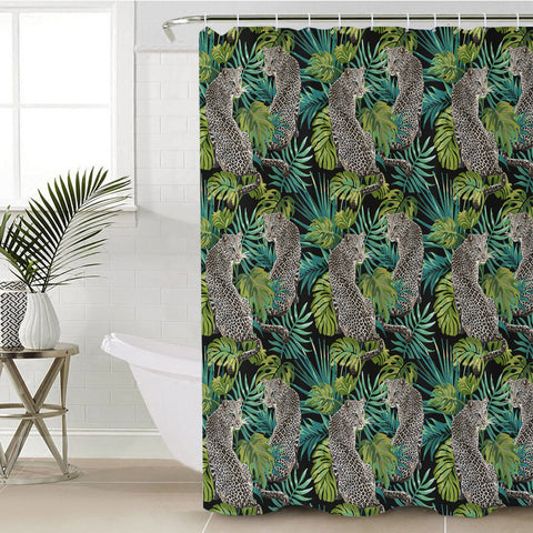 Image of Jagua Palm Leaves SWYL3738 Shower Curtain