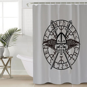 Chicken Warrior Zodiac Logo SWYL3746 Shower Curtain