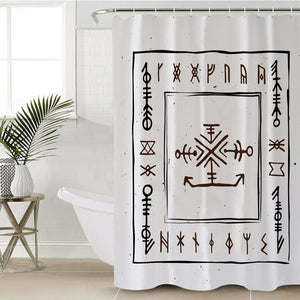 Ancient Greek Aztec Bandana SWYL3759 Shower Curtain