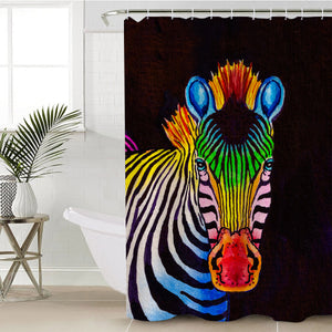 RGB Color Zebra SWYL3761 Shower Curtain
