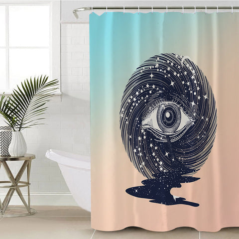 Image of Eyes Storm Night Universe SWYL3766 Shower Curtain