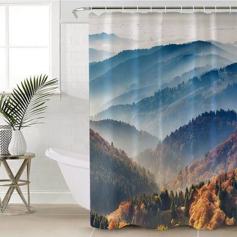 Image of Majestic Montain Landscape SWYL3813 Shower Curtain