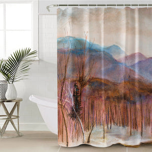 Cozy Landscape Watercolor SWYL3864 Shower Curtain