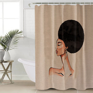 Beautiful Afro Lady SWYL3865 Shower Curtain